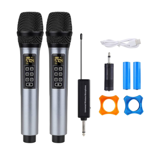 Universal Microfono Inalambrico Profesional Karaoke Kit 2pcs