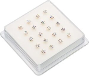 PIRCING NARIZ DISEÑO PLATEADOANTIALERGICO